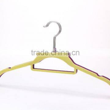 Flocked Plastic Short Clothes Hanger photo-4