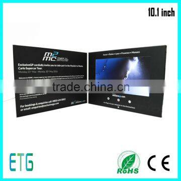 10.1inch high quality video brochure