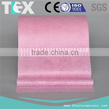 [D-TEX] Waveline Printed Spunlace Nonwoven Jumbo Rolls for Household Cleaning Wipes photo-4