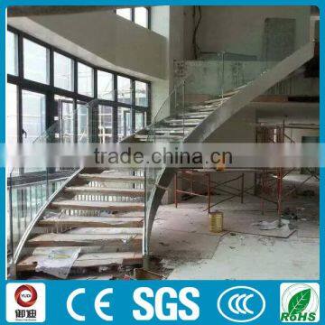 Stainless Steel Glass Spiral Staircase Design photo-2