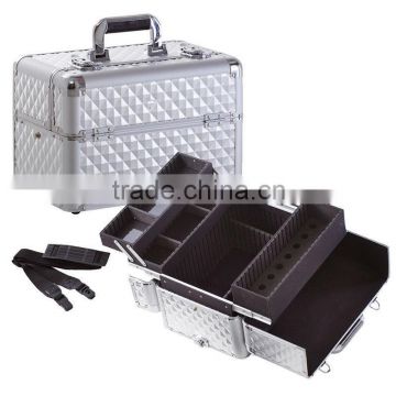 Aluminum Silver Nail Makeup Case (ZYD-HZ979)