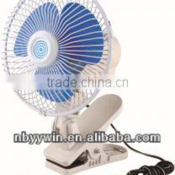 6 inch car fan with heavy duty clip