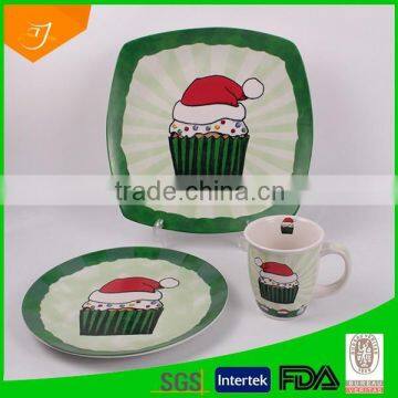 ceramic dinnerware set,high quality ceramic plate for Christmas gift