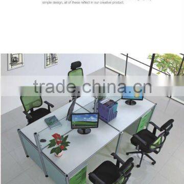 glass desktop partition QQ idea glass office workstation simple design