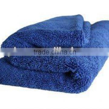 blue 100% cotton terry velour towel