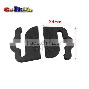 46*34mm Black Plastic Hanger&Hook For Packing Sock Garment Textile Accessories #FLC240-B