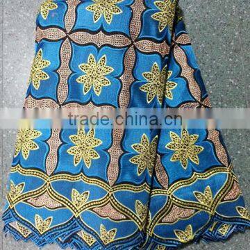 2014 Latest High Quality African Cotton Lace Fabric