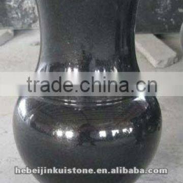 natural black gravestone flower pot