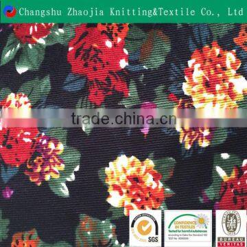 China polyester printed micro corduroy fabric from China factory