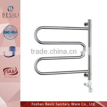 Wall mounted barhroom bend electric Swing heated towel rail BW3