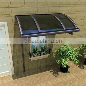 Polycarbonate weather resistance awning