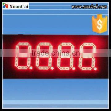 High contract ,operated easily,18 inch ,Led ,outdoor waterproof gas station petrol display/sign
