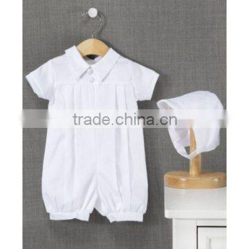 New Arrival Customed Newborn Baby Pure White With Hat Romper