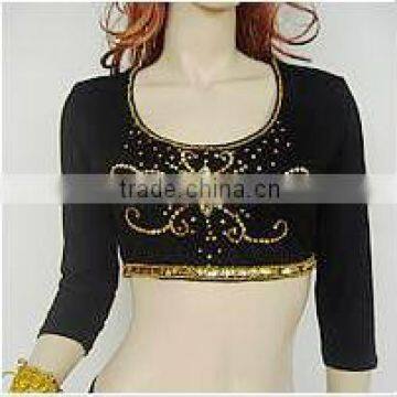 SWEGAL Belly dance Costume Best quality Sexy top Belly dance Shiny top SGBDB130042