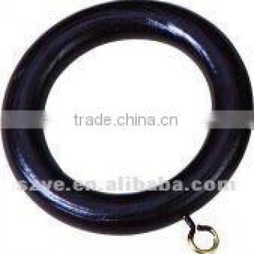 WR06 wallnut 35mm wood curtain pole/rod ring