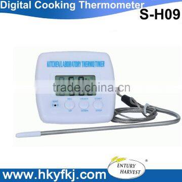 multi function bbq thermometer, digital kitchen laboratory thermometer timer