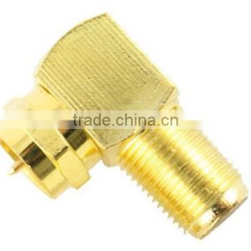 F male to F female right angle Coaxial Connector