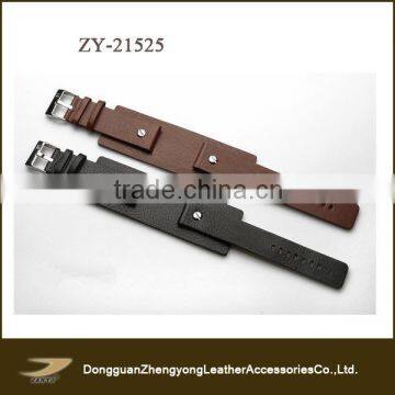 Wrist-cuff Style Genuine Leather Watch Strap