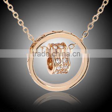 intimate jewelry wedding gold crystal necklace ring to heart designs