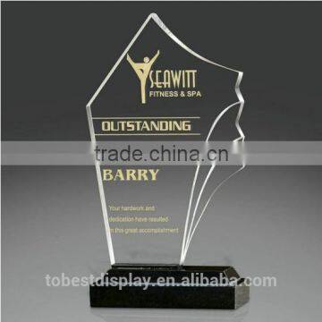 2015 Hot sale high-grade acrylia trophy, plexiglass trophy