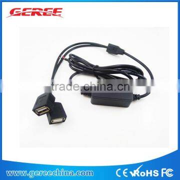 11.5-35V to 5V double USB OUTPUT 1M cable DC Converter Module