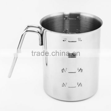 Hot sale passed FDA or LFGB stainless steel measuring jug