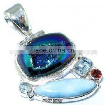 Handmade Charms Jewelry, 925 Solid Sterling Silver Pave Diamond Designer