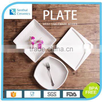 Porcelain square steak plate