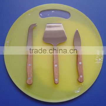 Cheese Knife - 3Pcs With Cutting Board