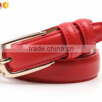 Genuine Leather Lady Belt With Shiny Stone