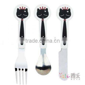 stainless steel tableware set kid cutlery