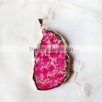 Wholesale Exaggerate Primitivism Rough Gemstone Pendant