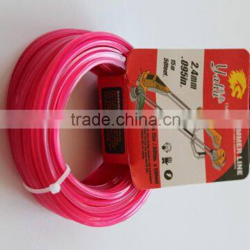 15m square Nylon trimmer line with head card