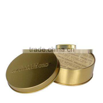 Round shape Recycled Materials tin box coaster sets