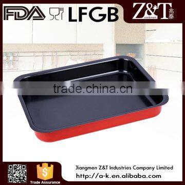 Aluminum Red Non-stick Square Baking Pan/non-stick square fry pan