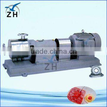 Hygienic ice cream homogenizer with trolley