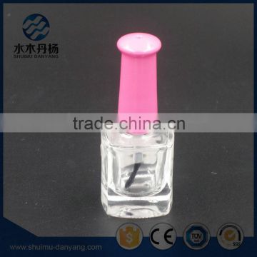 Square glass bottle cap and brush sealing nail polish glass bottles