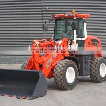 china 2t mini wheel loader with joystick ,AC,quick change