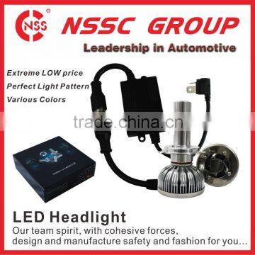 Super Bright H4 Base NO Fan 4000 Lumens 12V Automotive Bulbs Headlight From NSSC Auto or 3 Meters 5S Led Motorcycle Headlight photo-3