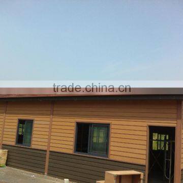 waterproof facade material wood plastic panel Wpc House