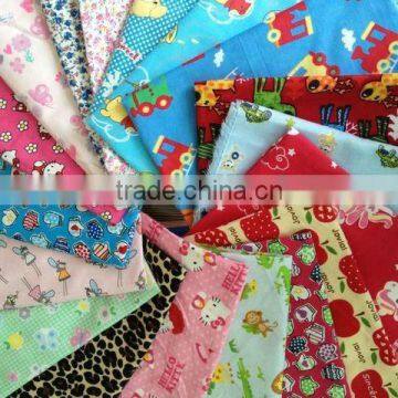 100% cotton printed double-sided flannel ready goods in stock fabric supplier made in china