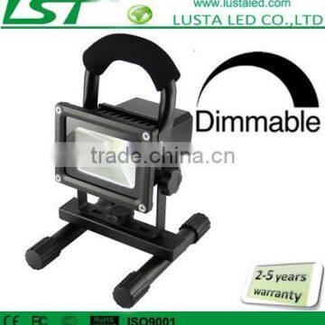 Flood Light Portable Dimmable IP65 12V LED Flood Lights Outdoor Epistar 10W Battery Power LED Work Lights Rechargeable