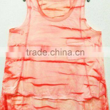 "100% ORGANIC COTTON DYE&DYE TANK TOP"