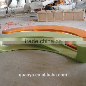 Patio Benche Modern Design Outdoor Fiberglass Furniture for Sale Fiberglass Long Benches