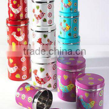 Canister Set Colored Printed