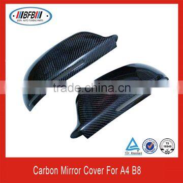 car spare parts FOR Audi A4 B8 2008-2012 full carbon side mirror cover