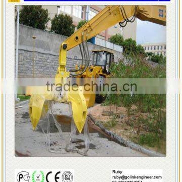 hydraulic rotary orange peel grab ,excavator spare parts