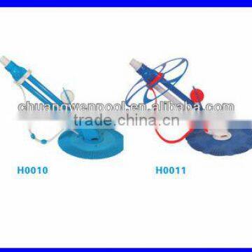 Automatic climb wall pool cleaner