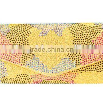 Women bag bright gold crystal stone envelope clutch bag