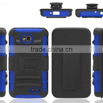 2014 fashion silicon pc combo case for lg optimus l70, 3 in 1 hybrid cases